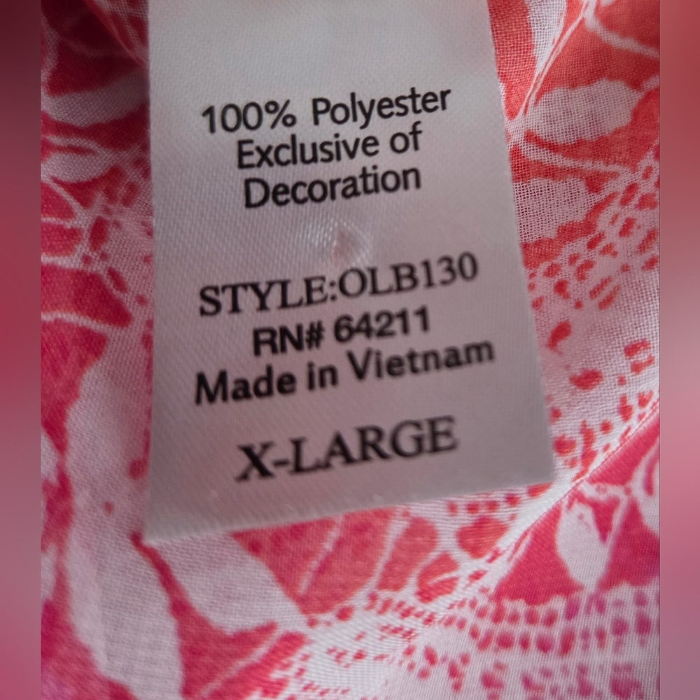In Bloom Bohemian Light Weight Tye Dye Lace Ruffled Robe Size XL - Picture 14 of 14